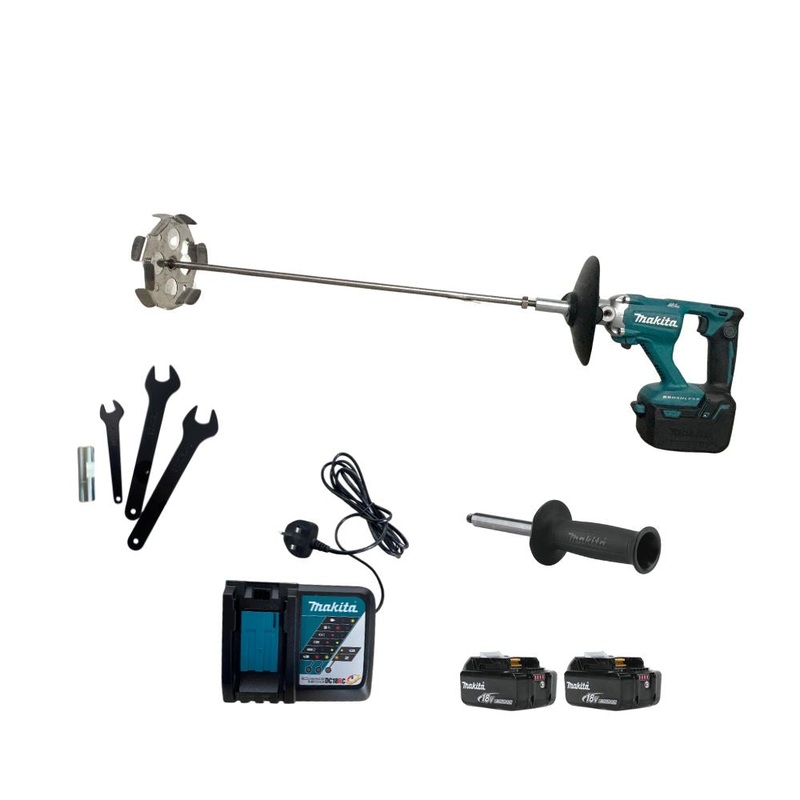 Makita DC 165mm Mixer DUT130RGE (18V,6.0AH,BL,2-SPEED)-Offer | Model : M-DUT130RGE