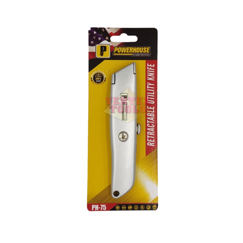 Powerhouse PH-75 Retractable Utility Cutter Knife