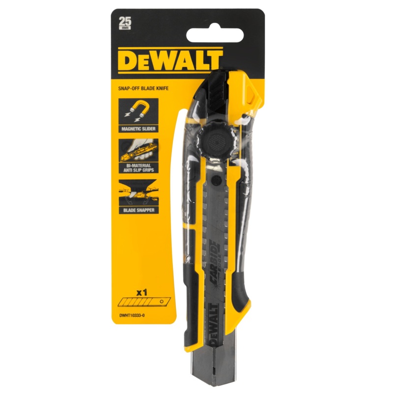 Dewalt DWHT103330 Knife with Thumb Wheel Lock 25mm