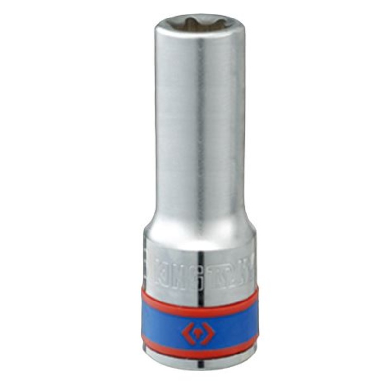 King Tony 1/2″ X E18 , 77mm Deep Star Socket | Model : 427518M