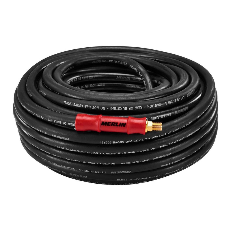 MERLIN 3/8 in. x 100 ft. Rubber Air Hose