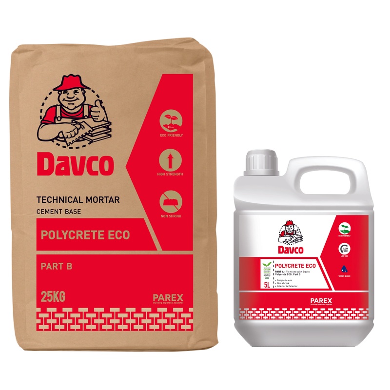 Davco Polycrete Eco Part A + Part B (25kg + 5L) | Model : DAVCO-PE-30KG