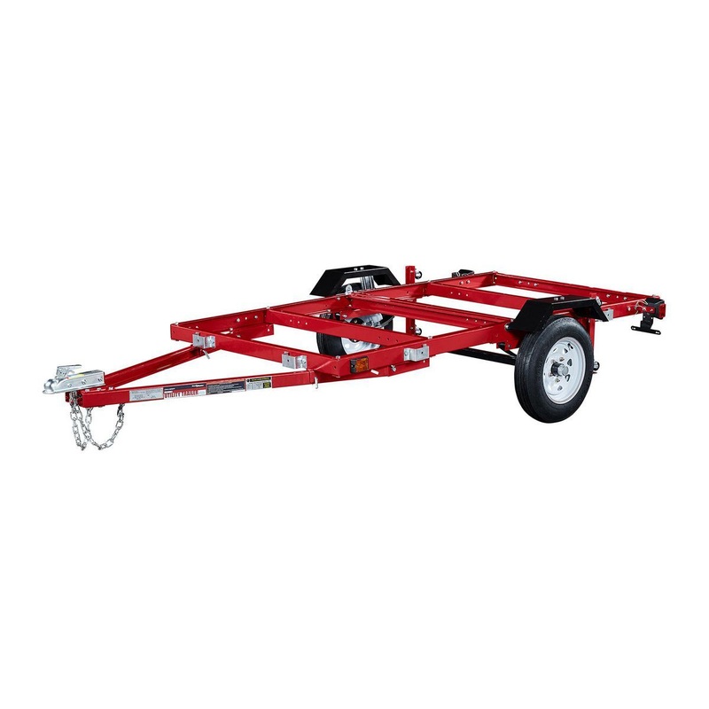 HAUL-MASTER 1720 lb. Capacity 4 ft. x 8 ft. Heavy Duty Folding Trailer