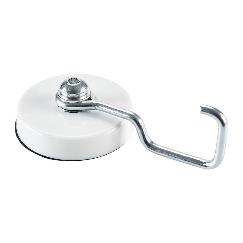 U.S. GENERAL 25 lb. Magnetic Hook, White