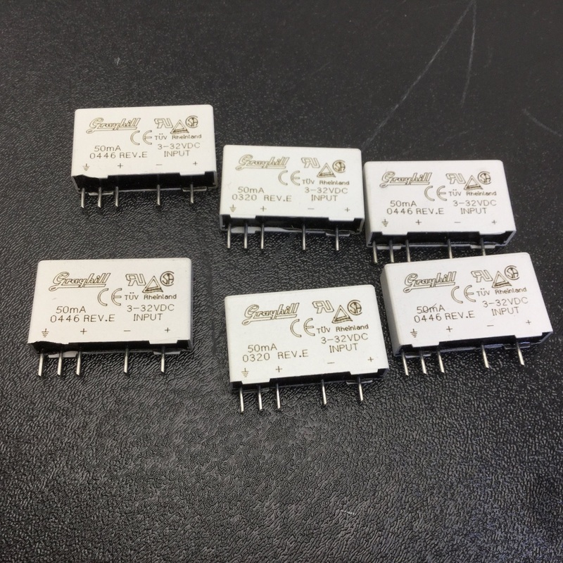 Used Lot of 6 Grayhill 70M-IDC5 Relays, Input: 3-32VDC, 50mA, REV E