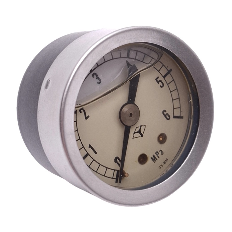 Used Yodogawa Keiki SAGT-PT1/4-35.6 DIA X 6MPA Glycerin Filled Pressure Gauge, 6MPa