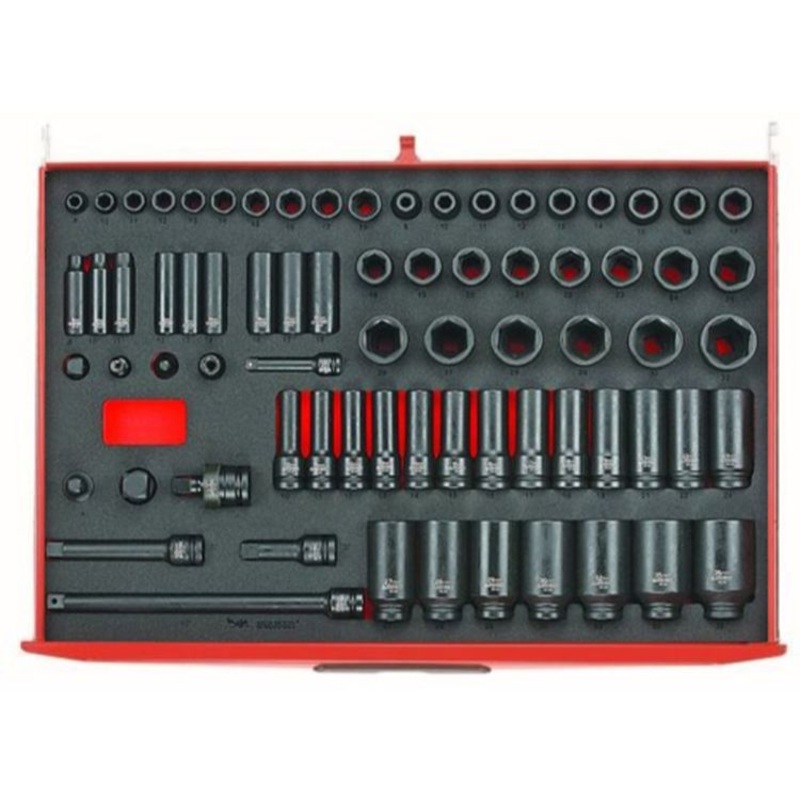 Teng Impact Socket Set 3/8″ and 1/2″ Drive 73pcs