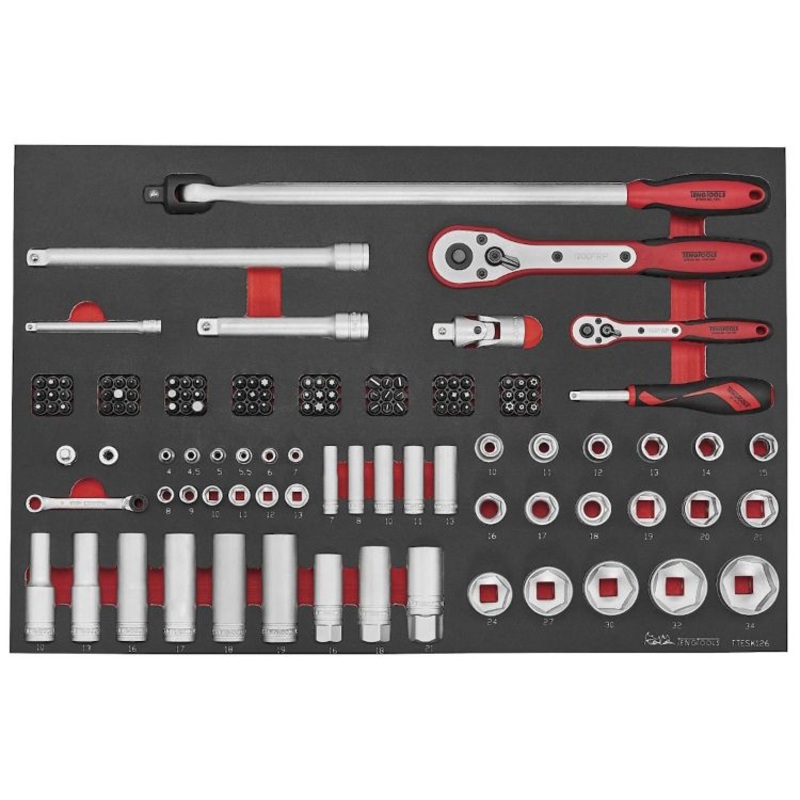 Teng Socket Set 1/4″ and 1/2″ Drive 126pcs