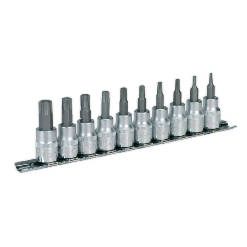 Sealey TRX-Star* Socket Bit Set 10pc 3/8″ Drive (Premier)
