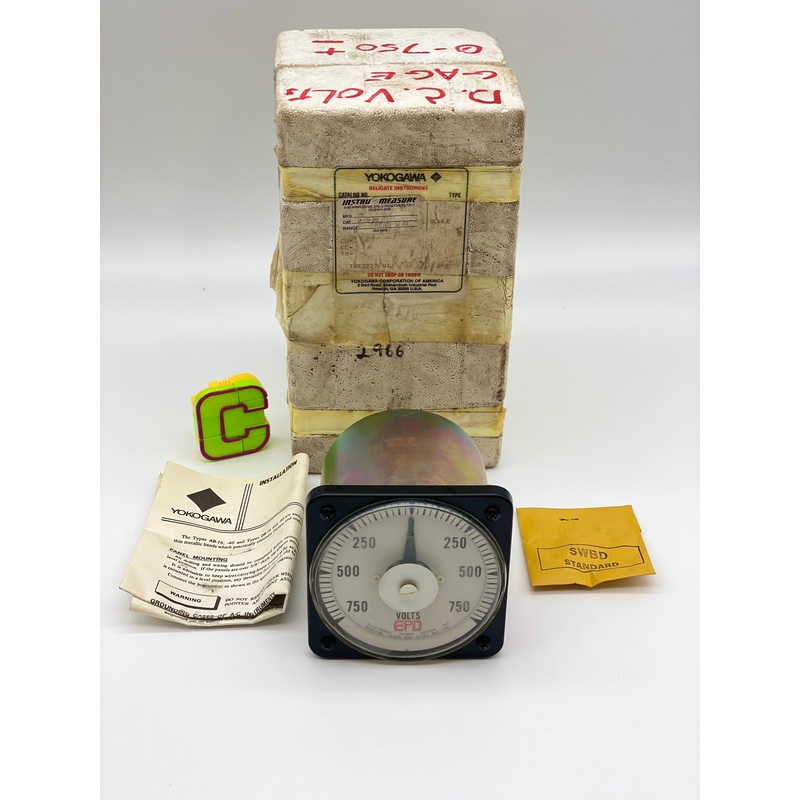 Yokogawa DB40 Ammeter, Cat: 103111FAZZ7UAS, ES: +-10 VDC, 0-750 VDC, TWH0510-01 (Open Box)