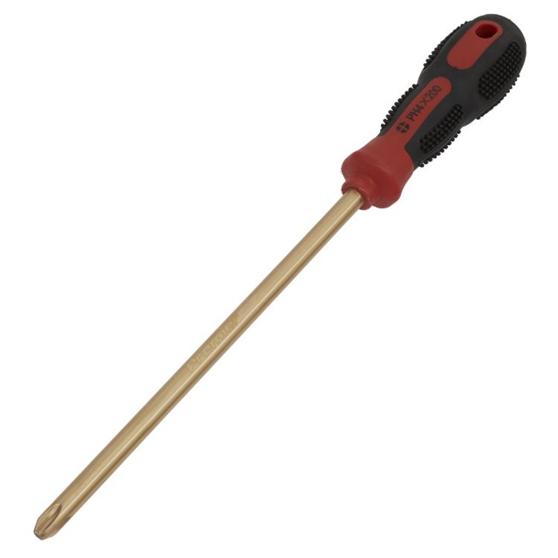 Sealey Screwdriver Phillips #4 x 200mm – Non-Sparking (Premier)