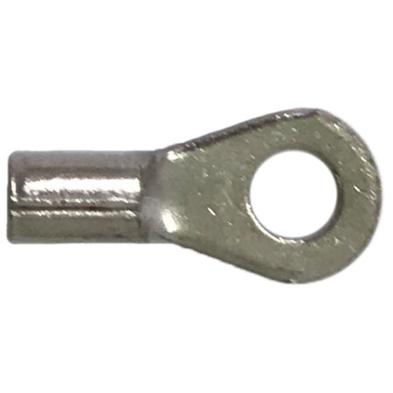 12-10 AWG Non-Insulated Ring Terminals – #8 Stud Tin-Plated Copper – 100 or 1000 Pack – Made in USA