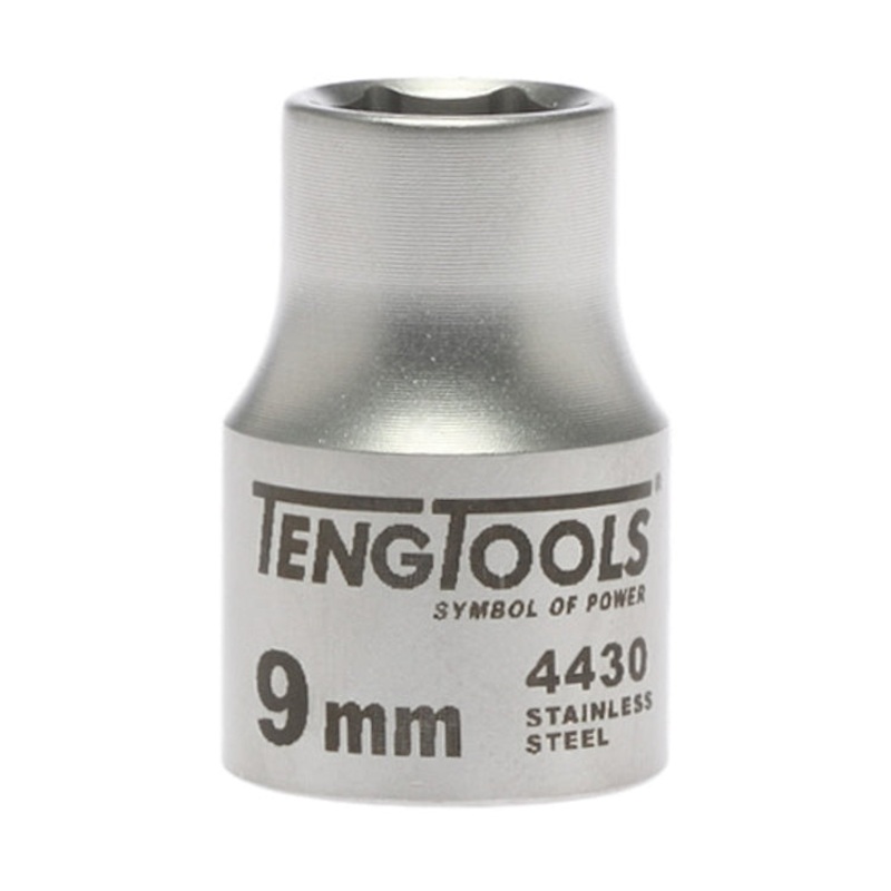 Teng Socket 3/8″ Drive 9mm Stainless – 6pt