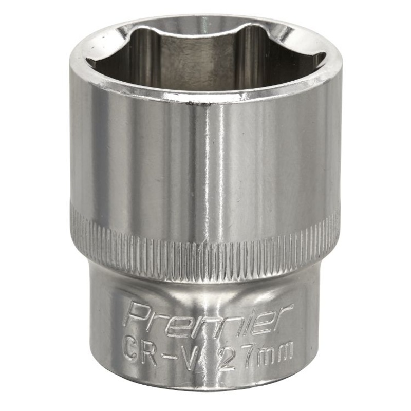 Sealey WallDrive Socket 27mm 1/2″ Drive – Fully Polished (Premier) – 6pt