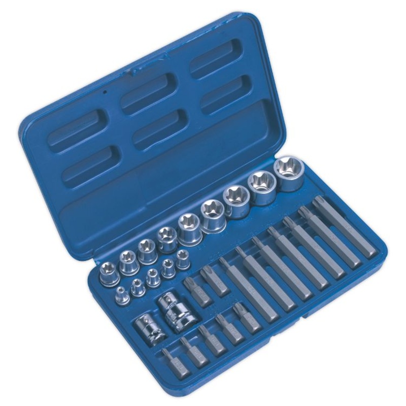 Sealey TRX-Star* Socket & Bit Set 30pc 1/4″, 3/8″ & 1/2″ Drive (Premier)