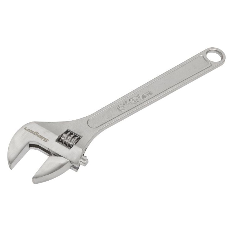 Sealey Adjustable Wrench 375mm (15″) – Chrome Finish (Siegen)