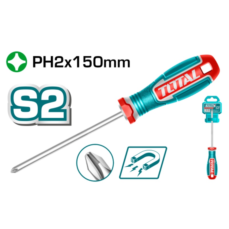 Total Phillips screwdriver PH2 TSDPH2150