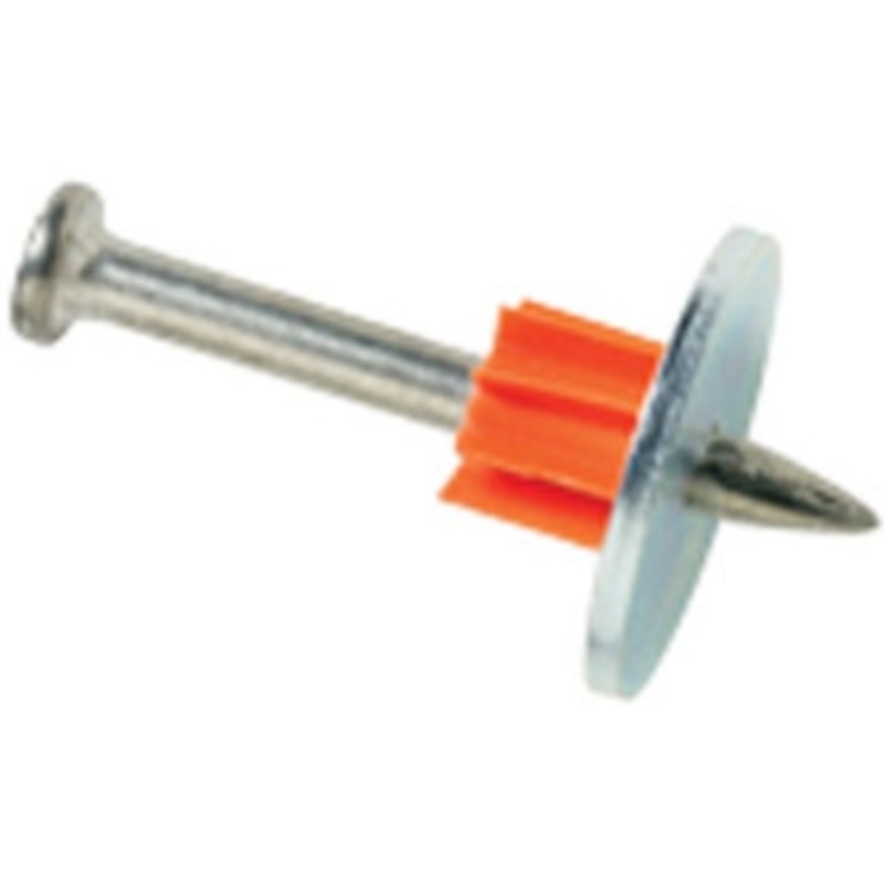 Ramset 1512SD 1-1/2″ Zinc Plated Washered Drive Pin, 100 Pins