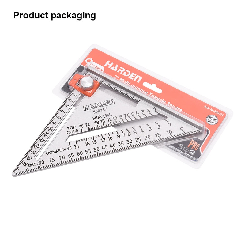 Harden 7″/178mm Multi-purpose Triangle Square 580757