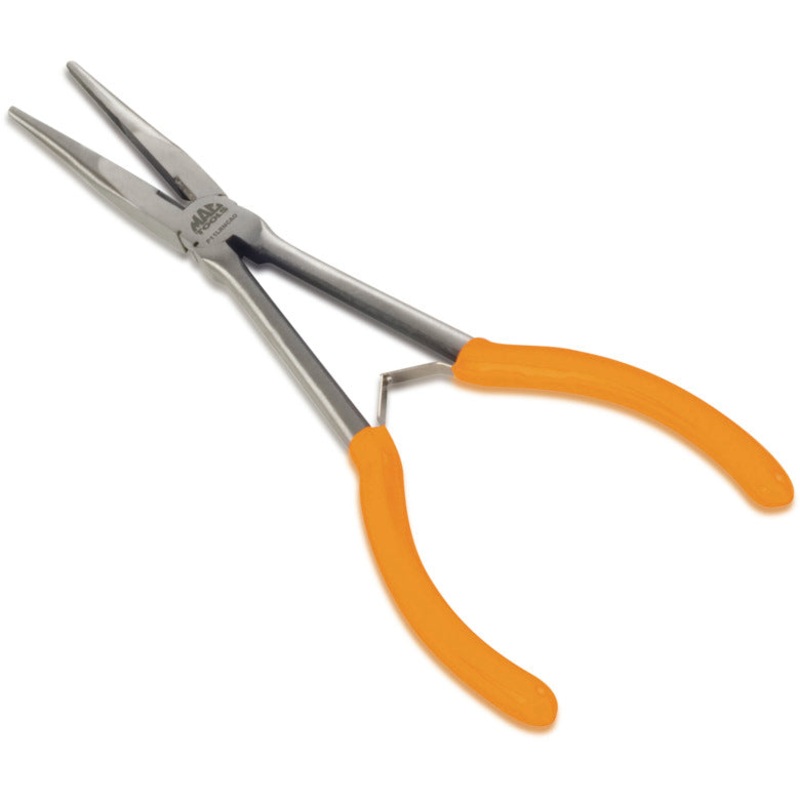 Long-Reach Long-Nose Pliers with Cutter 11″ – Orange