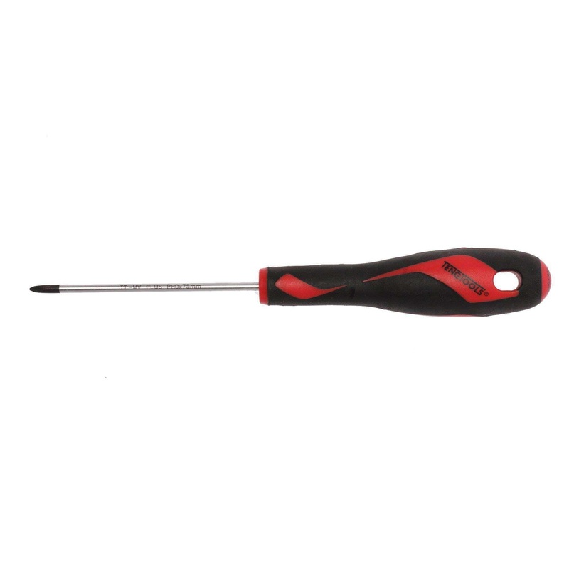 Teng Tools PH0 x 3 Inch / 75mm Head Phillips Screwdriver with Ergonomic, Comfortable Handle – MD940N