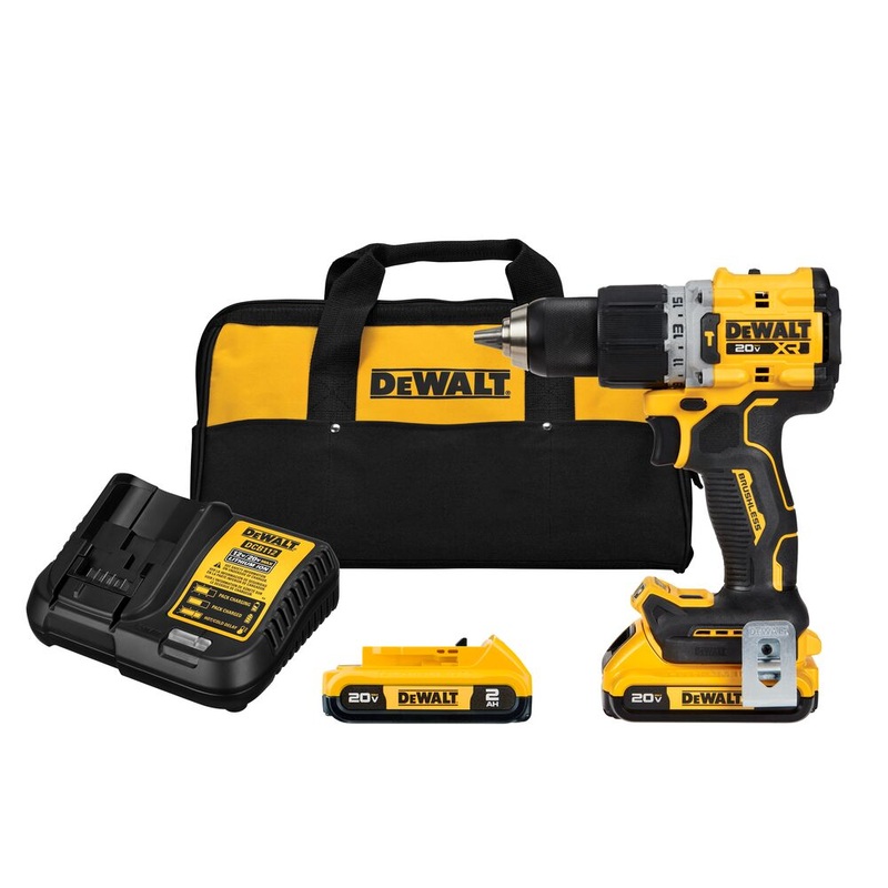 DeWalt DCD805D2 20V Max XR Brushless Cordless 1/2″ Hammer Drill/Driver Kit