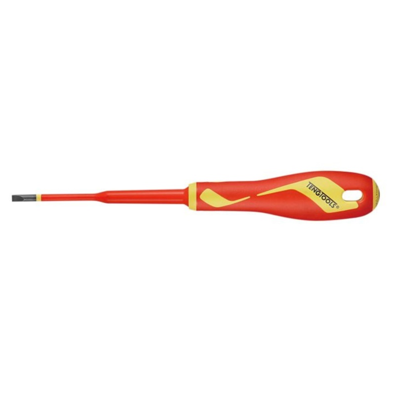 Teng Tools 1000 Volt Insulated Slotted/Flat Ultra Slim Screwdrivers 0.8mm x 4mm