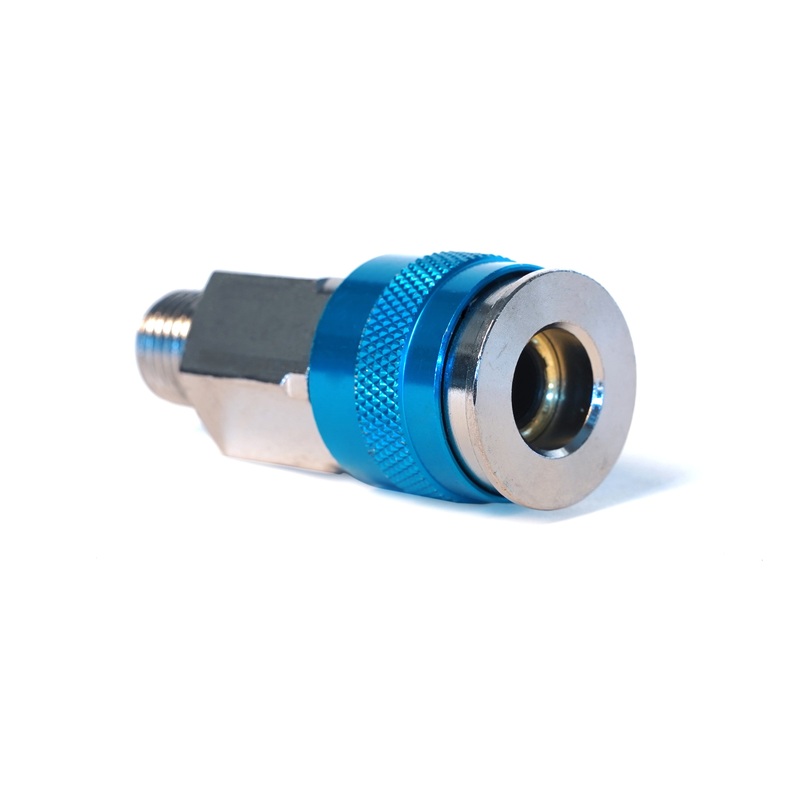 1/4-Inch Plated Brass 3-In-1 Universal Quick Disconnect Coupler with 1/4-Inch Male NPT Threads