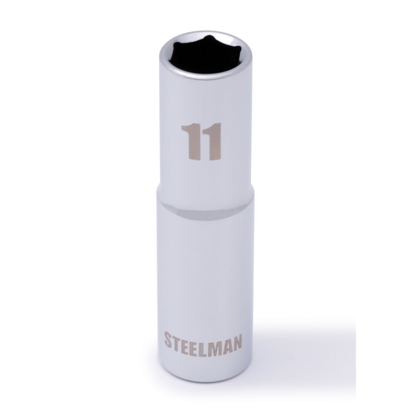 3/8-Inch Drive x 11mm Deep Well 6-Point Socket