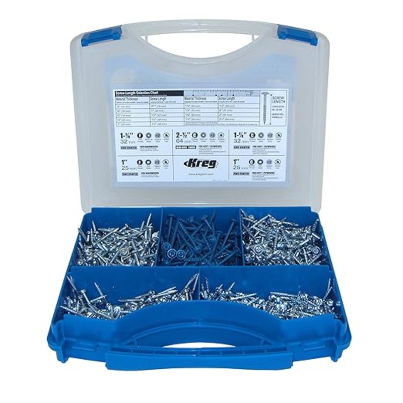 Kreg Enterprises Inc Sk03 Pocket-Hole Screw Kit 675 Piece