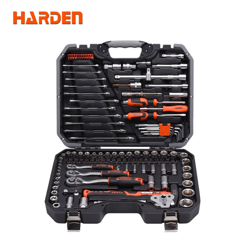 Harden 120+2Pcs 1/2 ” &3/8″ &1/4 ” Dr. Socket set