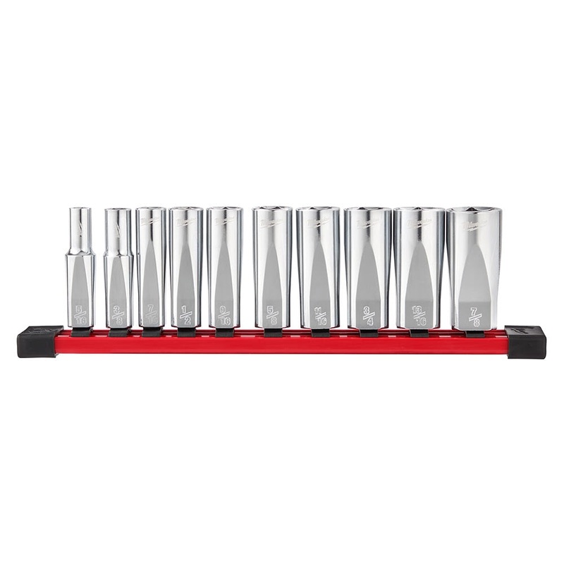 Milwaukee  48-22-9405 3/8″ Drive 10pc Deep Well Socket Set – SAE