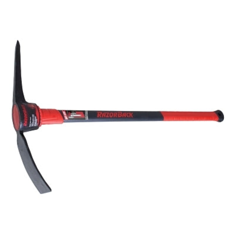 Pick Mattock, 5 lb,34 in Handle, Red/Black