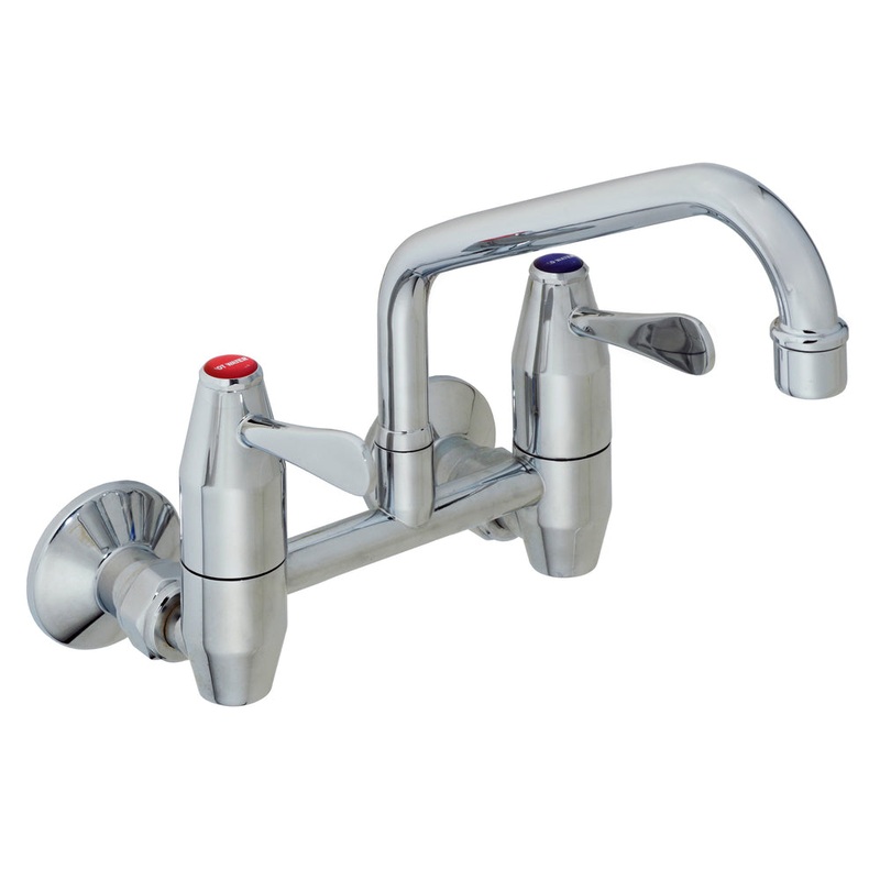 Ezy-Wash CP-BS Wall Mounted Exposed Mixing Unit Type 75 FI Inlet with 200 Reach