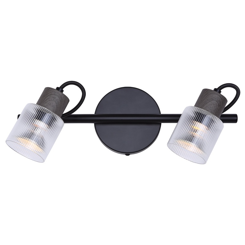 Track Light – Canarm OWEN Matte Black 2-Light Track Light, IT1198A02BKW10
